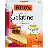 Knox Gelatine Unflavored, 4 Count (Net Wt. 1 Ounce)