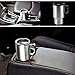 Carperipher 12V Car Heated Mug Tech Tool Stainless Steel Travel Electric Cup Vacuum Thermos Smart Temperature Control for Heating Water, Coffee, Milk and Tea with Airtight Lid, Auto Charger