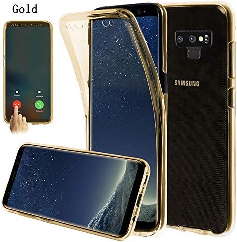Galaxy Note 9 Case,AMASELL 360 Coverage Full Body Protective Shell Shockproof Front and Back Crystal Soft Silicone Rubber Case Cover for Samsung Galaxy Note 9