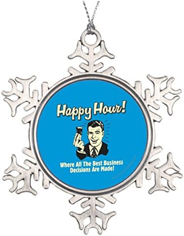 Xixitly Xmas Trees Decorated Happy Hour Best Business Decisions Are Made Happ Funny Christmas Trees Decoration