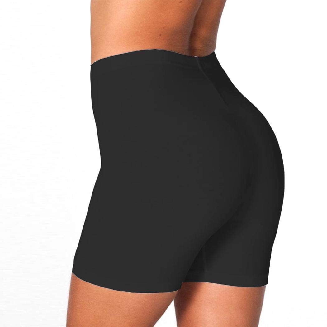 UpBeauty New Women Solid Comfortable Elastic Waist Underwear Panties Boy Shorts S-3XL Black