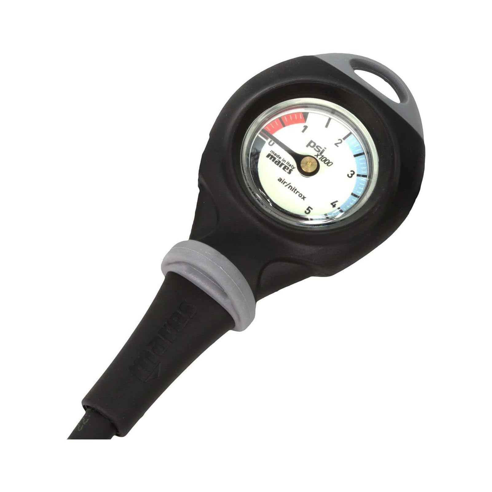 Mares Instrument Mission 1 Pressure Gauge - Black/Black, Size BX US