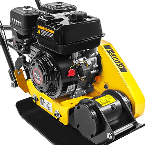 STKUSA 6.5HP Gas Vibration Compaction Force Industry Plate Compactor Construction 2360Lbs Force
