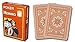 Modiano 100% Plastic Playing Cards Brown Cristallo 4 PIP Jumbo Index