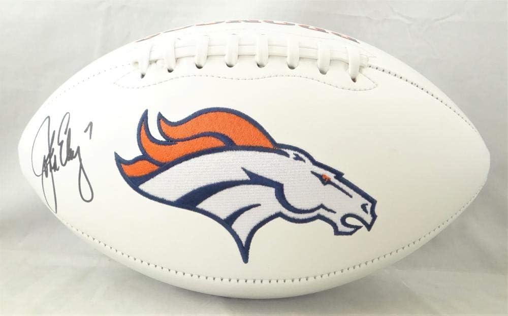 john elway autographed football