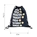 Mani 3d Nylon Drawstring Bags, Black Drawstring Backpack Week Emoji, Unisex String Backpacks Pattern Pull String Backpack