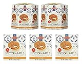 Daelmans Stroopwafels Caramel Hex 8 count, 8.11 oz (Pack of 2) & Caramel Cube 8 count, 10.94 oz (Pack of 3) Combo Pack