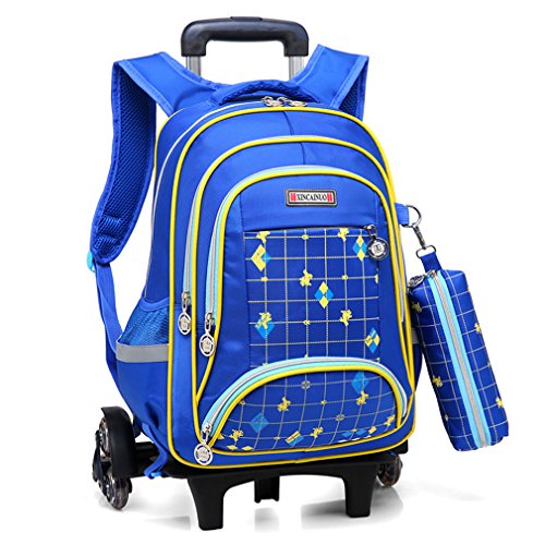 Buy YUB Children 's Drawbars Bag Trolley Backpack School Bag with