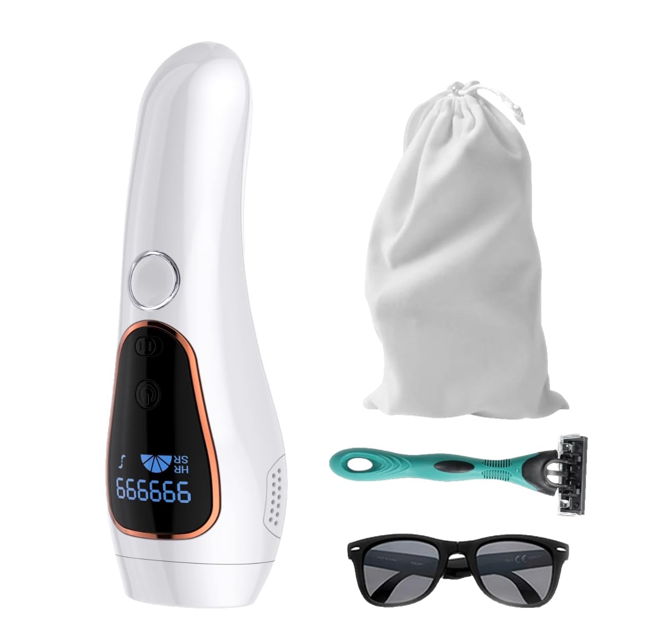 IPL Laser Permanent Hair Removal Home Handle Portable Electric Laser Hair Remover for Face and Body