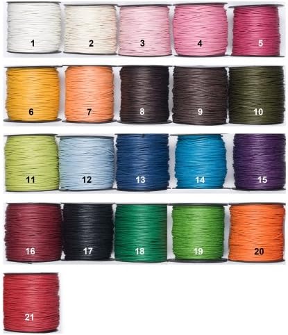 Waxed Cotton Cord, 100 Yards, 1,5 mm Ø / Color: 16