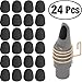 24 Pieces Eison Food Grade Alto Tenor Saxophone Mouthpiece Cushions Sax Clarinet Mouthpiece Patches Pads Cushions 0.8mm Thick Rubber Strong Adhesive, Black