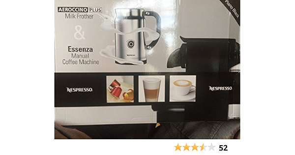 Amazon.com: Essenza Espresso machine Manual con Aeroccino Plus espumador de  leche Bundle Opción: Negro/aero + Bundle : Hogar y Cocina