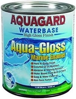 Aquagard Aqua Gloss Waterbased Enamel - 1Qt - Bright Red (38736)