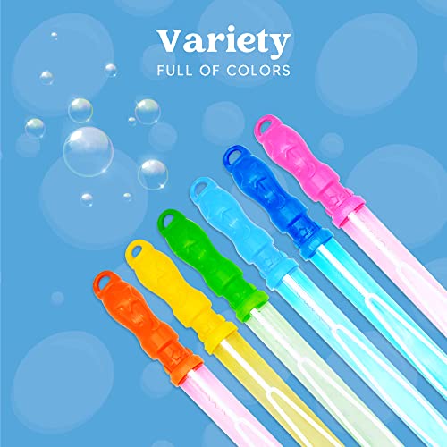 JOYIN 12 Pack 15’’ Large Bubble Wands Toy, Value Pack Summer Toy Bulk
