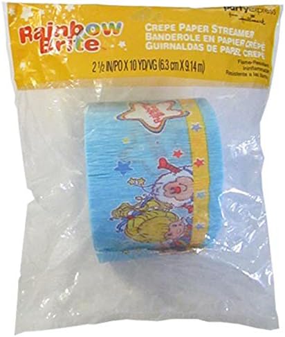 RAINBOW BRITE Crepe Paper Streamer (30ft)