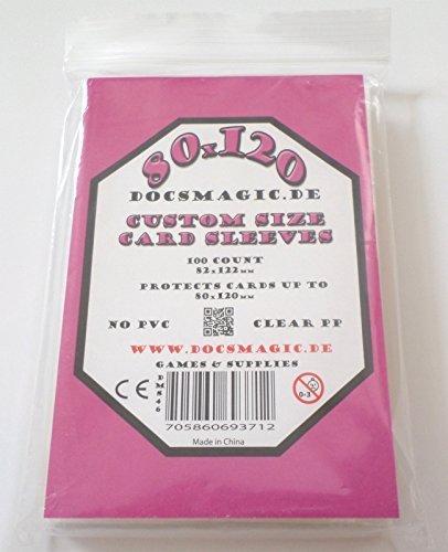 docsmagic.de 100 Magnum Board Game Sleeves - 80 x 120-82 x 122
