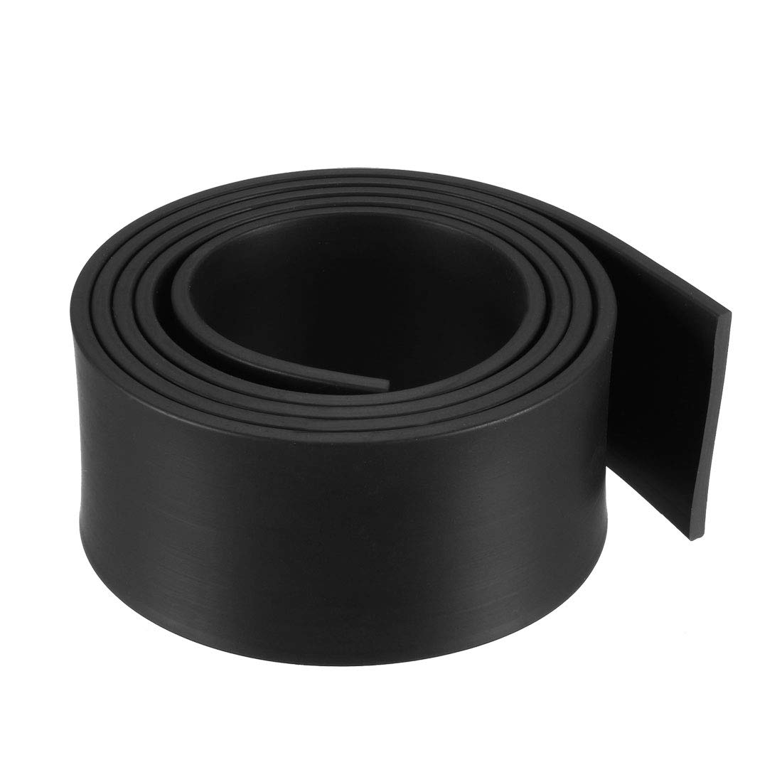 sourcing map Solid Rectangle Rubber Seal Strip 40mm Wide 3mm Thick, 1 Meter Long Black
