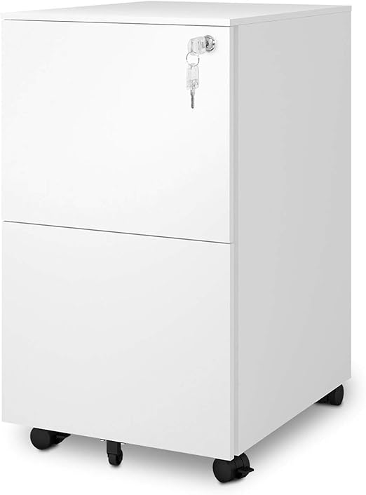 Business Industrial Filing Cabinets Pemberly Row 3 Drawer Slim File Cabinet With Lock In White Studio In Fine Fr