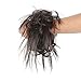Tousled Updo Messy Bun Hair Piece Scrunchies Synthetic Wavy Bun Extensions Rubber Band Elastic Scrunchie Chignon Instant Ponytail Hairpiece for Women (4A)
