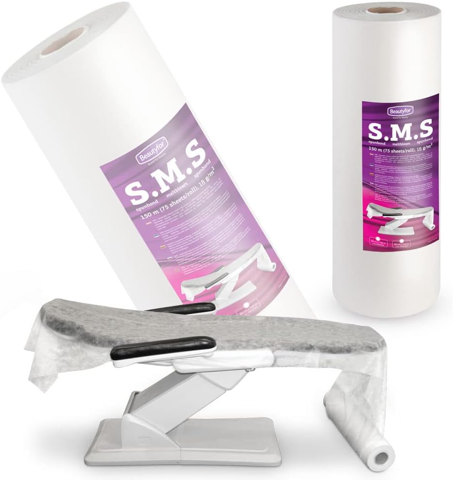 Beautyfor SMS Flizelin Couch Roll 80cm x 150m Non-Woven Paper