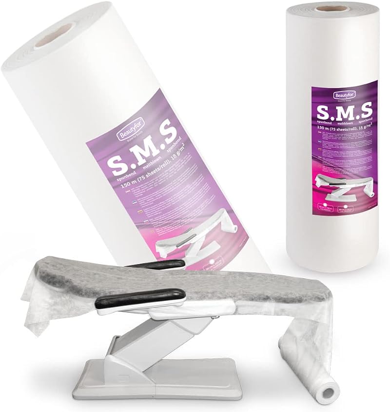 Beautyfor SMS Flizelin Couch Roll 80cm x 150m Non-Woven Paper
