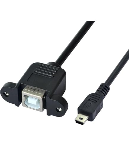 Zinc Alloy USB Mount USB B To USB 2.0 Panel Mount Adapter - Threaded ...