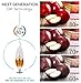 E12 LED Bulbs, LED Candelabra Light Bulbs 40 Watt Equivalent, 300lm, Warm White 3000K LED Chandelier Bulbs, Decorative Candle Base E12 Non-Dimmable LED Lamp, 6 Pack
