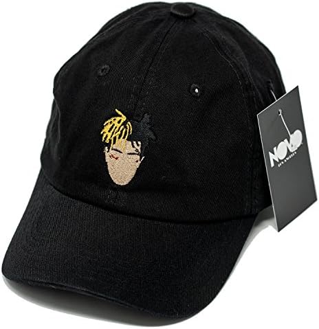 Novo Los Angeles Xxxtentacion Inspired Dad Hat in Twilled Cotton (Black)