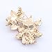 Boderier Christmas Xmas Crystal Flower Brooch Pin for Men Women Clothing Decoration Brooches Gift (Flower)