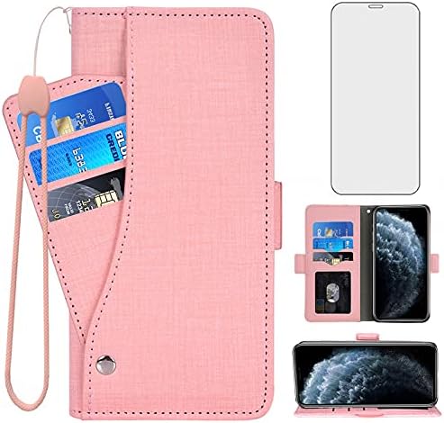 Asuwish Compatible with iPhone 11 Pro Wallet Case Tempered