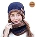 Women Fashion Hats HINDAWI Thick Knit Skull Cap Warm Winter Snow Slouchy Beanies