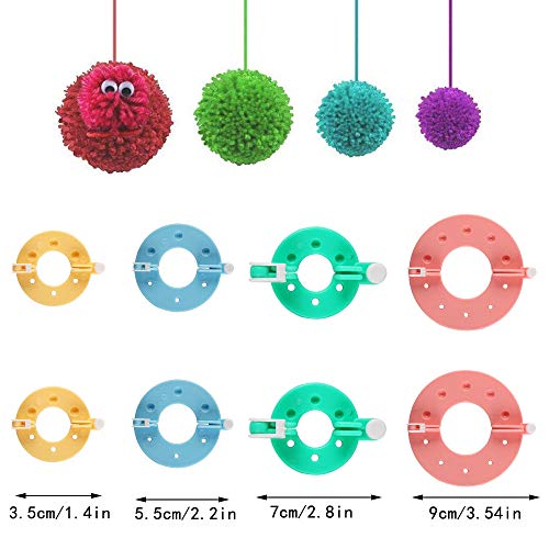 5 Pompom+Different+Knitting+Crochet+Scissors