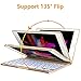 iPad Mini 5 / Mini 4 Keyboard - 135 Degree Flip - 7 Color Backlit - Auto Sleep/Wake - Ultra-Thin Keyboard Case for Apple iPad Mini 5 (2019) iPad Mini 4 (2015) - Gold
