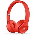 Beats Solo3 Wireless On-Ear Headphones - Apple W1 Headphone Chip, Class 1 Bluetooth, 40 Hours of Listening Time - (Product) RED (Previous Model)