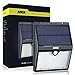 AMIR Solar Lights Outdoor, 16 LED Motion Sensor Wall Light, Waterproof Landscape Lighting, Wireless Solar Security Light, Auto On/ Off, for Step, Tree, Patio, Yard, Garden, Driveway, Stairs, Pool Area