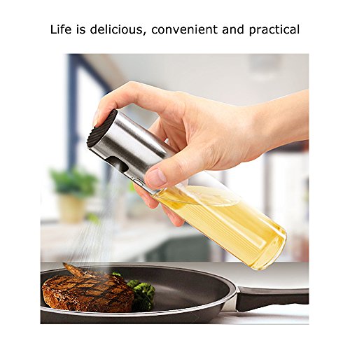 M.A.K Olive Oil Sprayer, Food-grade Glass Oil Spray Bottle Vinegar Bottle Oil Dispenser for BBQ, Making Salad, Cooking,Baking, Roasting, Grilling, Frying