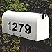 iSYFIX Black Vinyl Numbers Stickers – 6 Inch Self Adhesive (2 Sets)- Premium Decal Die Cut and Pre-Spaced for Mailbox, Signs, Window, Door, Cars, Trucks, Homes, Address Numbers, Indoor or Outdoor
