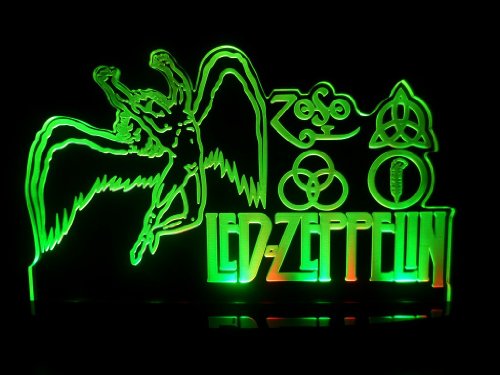 Led Zeppelin LED Desk Lamp Night Light Beer Bar Bedroom Game Room Signs