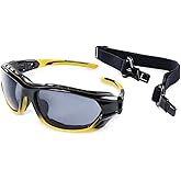 Sellstrom - 70001AZ Polycarbonate Sealed Safety Glasses/Protective Eyewear, Anti-Fog Coating, Detachable Soft Co-Molded Templ