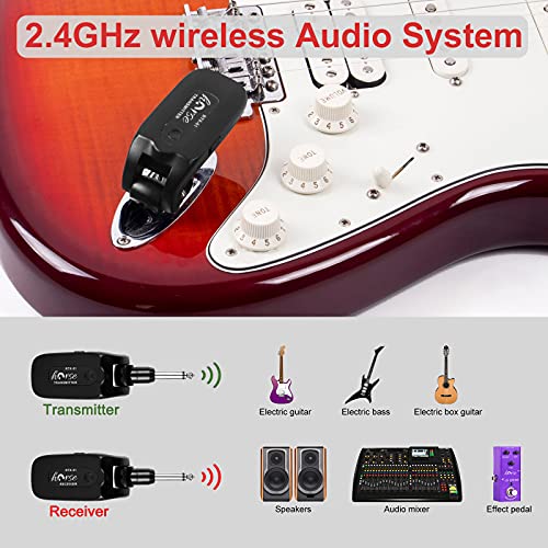 Wireless Guitar System, Horse 2.4GHZ Guitar Transmitter Receiver Set