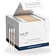 Clean Skin Club Clean Swabs, 2 Pack, 1000 Total Count, One Pointed Tip, Biodegradable + Organic Cotton & Bamboo, Makeup & Nail Polish EyelinerTouch-ups, Ear Cleaning QTips, Sterile, Hypoallergenic