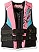 O'Neill Youth Reactor USCG Life Vest, Black/Pet/Turquoise, 50-90lbs, One Size