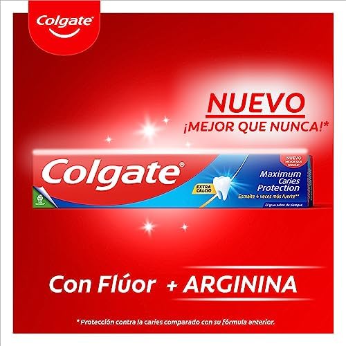 Colgate Maximum Caries Protection Pack Pasta Dentífrica 12 x 50ml | Tecnologia Superior** Anticárie | 4x esmalte mais forte | Flúor e Pasta Dentífrica Arginina | Sabor Hortelã