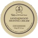 Taylor of Old Bond Street Sandalwood Shaving Cream Bowl, 5.3-Ounce 2PK