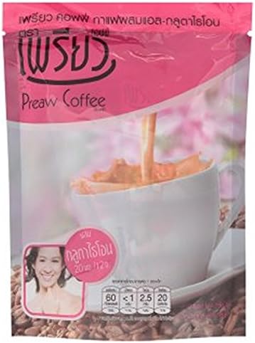 Preaw Coffee Mix Coffee L - Glutathione 120g 12 Pcs