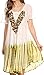Sakkas Francea Mid Length Caftan Embroidered Cap Sleeves Dress/Cover up