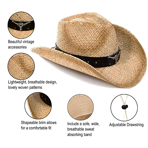 Simplicity Children's Cowboy Hats Baby Cowboy Hat with Rolled Brim Wide