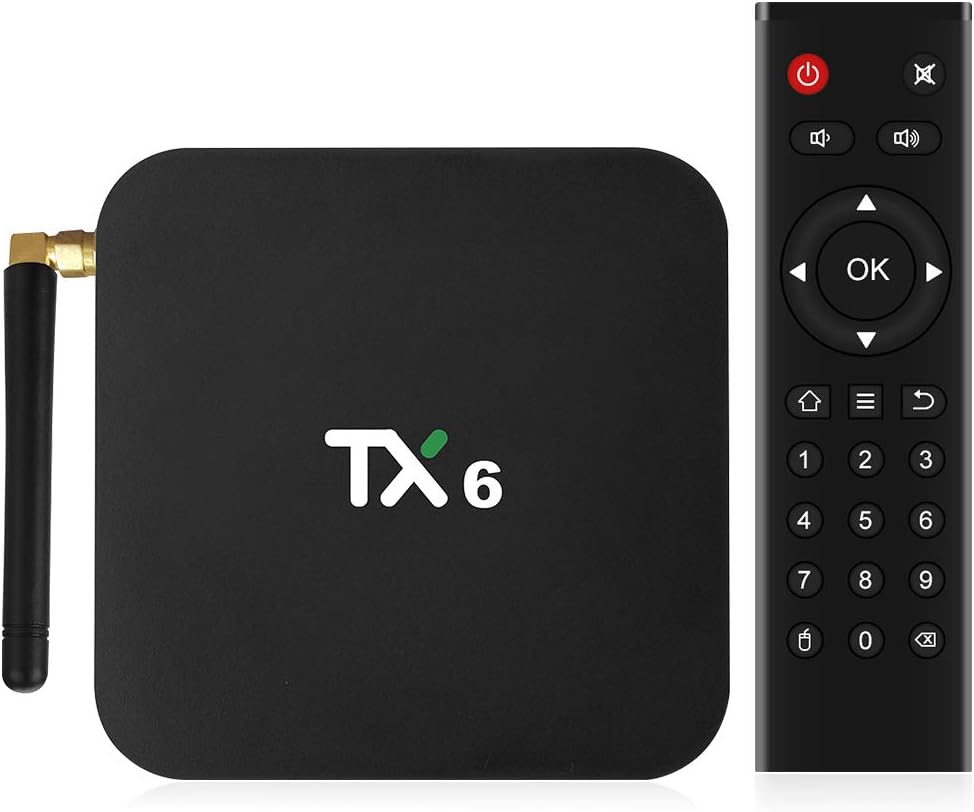 NewPal TV Box, TX6 Android 9.0 4G 64G Smart TV Box Support 2.4G/5G WiFi/BT4.2stream Media Player