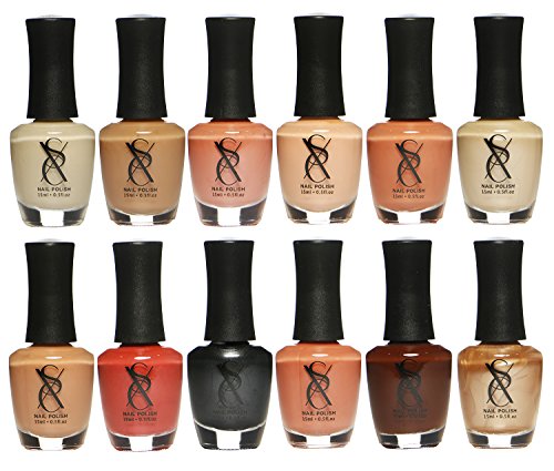 SXC Cosmetics Nail Polish Neutral Nude Lacquer 15ml/0.5fl set of 12 Colors lot