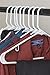 1InTheHome Standard Plastic Hangers, Everyday Tubular Clothes Hangers, Hanger (30 Pack)